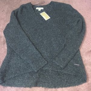 Michael Kors size Large knit charcoal colored sweater